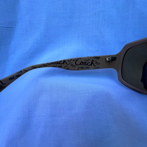 Coach Black Oversized Square Sunglasses Fashion Forward Design - Picture 3 of 4